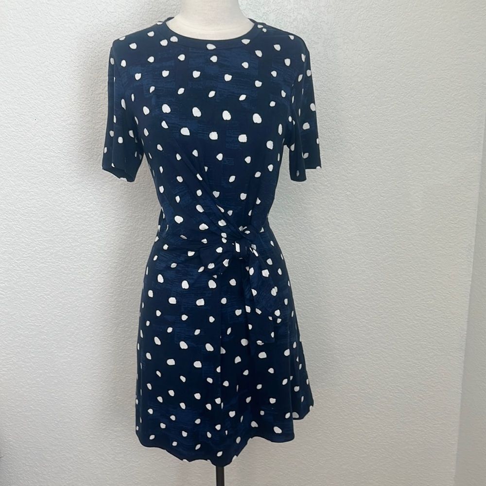 Diane Von Furstenberg T-Shirt Mock Wrap Dress xs